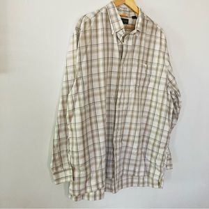 Timberland XL brown cotton button down